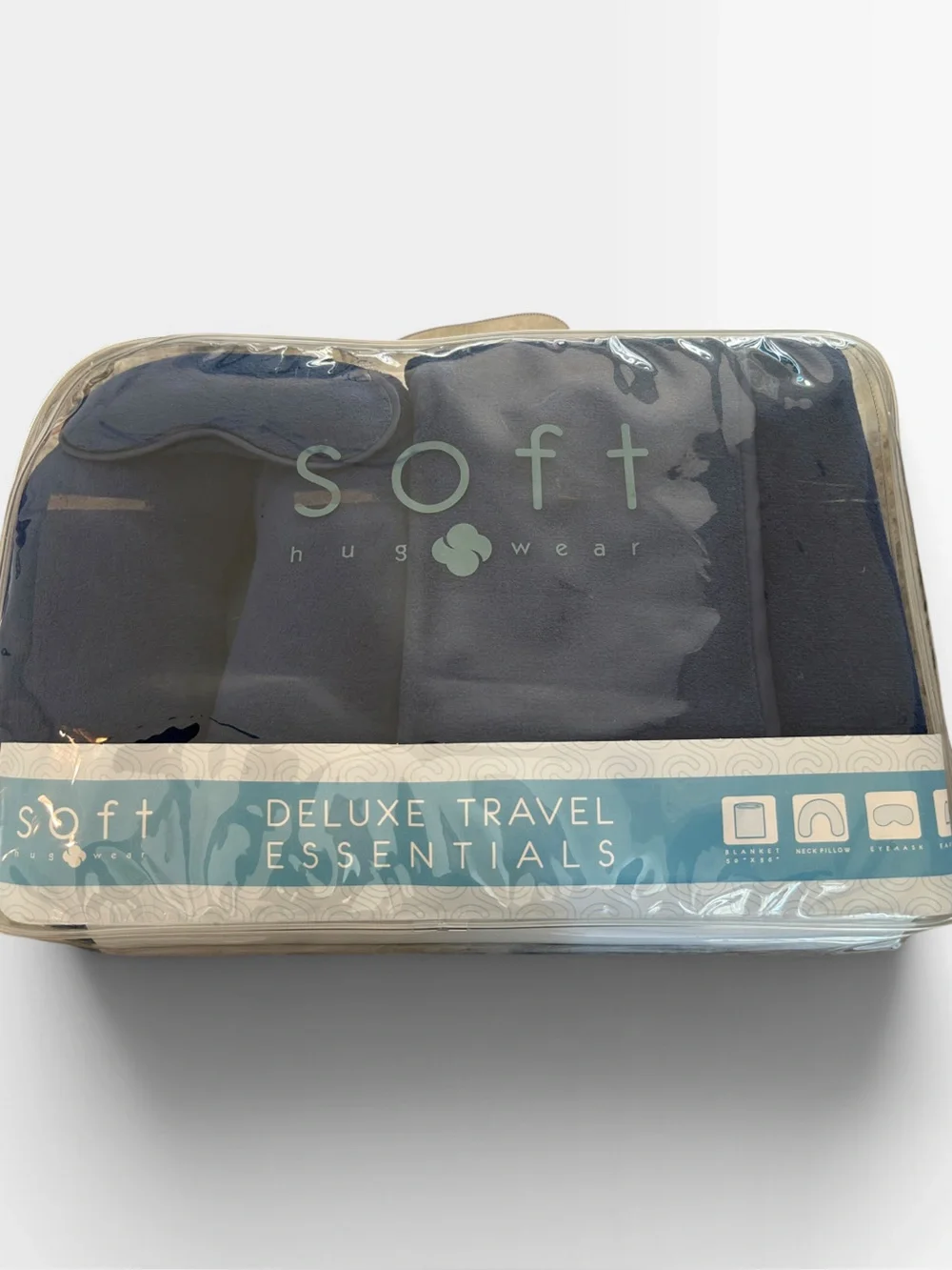 Soft Hugwear Deluxe Travel Essentials Kit - Navy